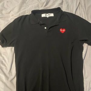 CDG logo collar shirt